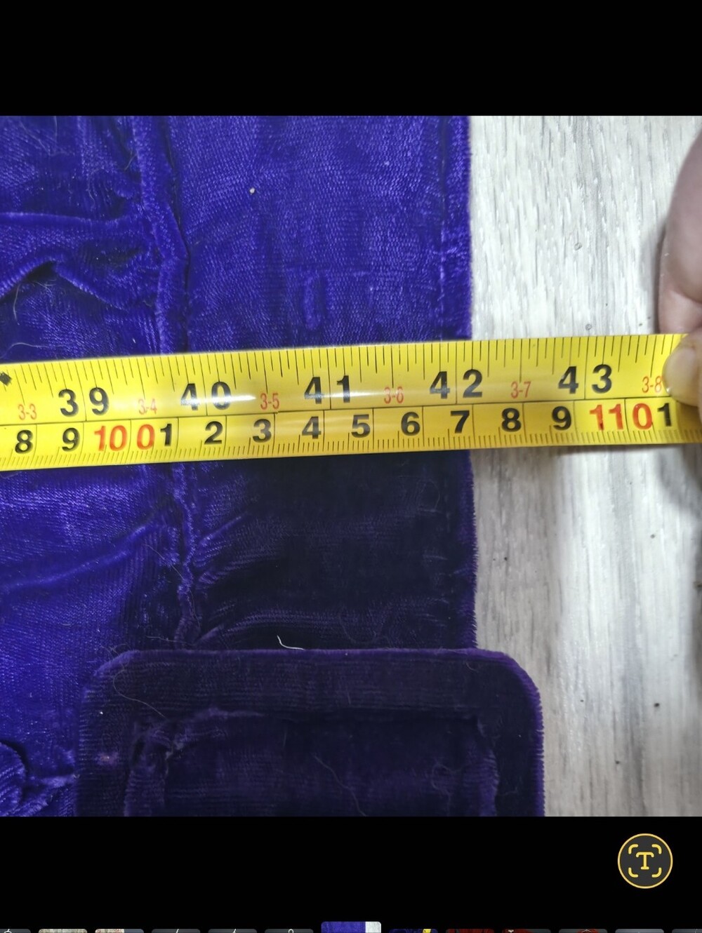 70s Velvet Maxi Skirt Vintage Purple gothic - Picture 5 of 6
